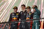 Max Verstappen (Red Bull), Sergio Perez (Red Bull) und Fernando Alonso (Aston Martin) 