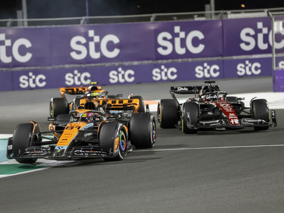 Oscar Piastri, Valtteri Bottas, Lando Norris
