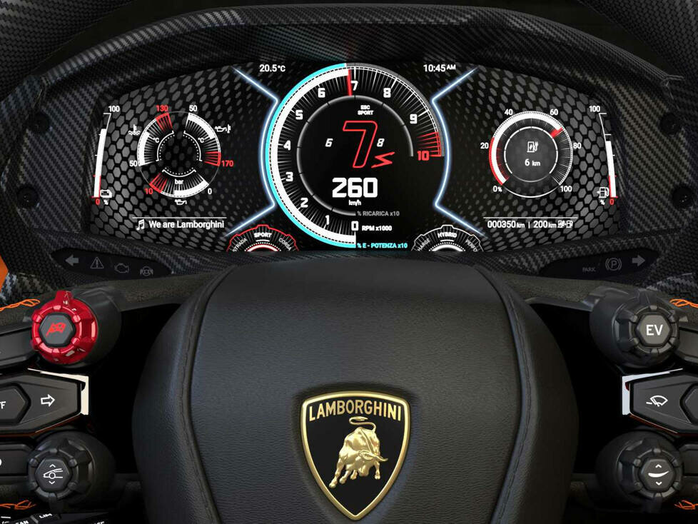 Lamborghini V12 2023 City Instrumentierung