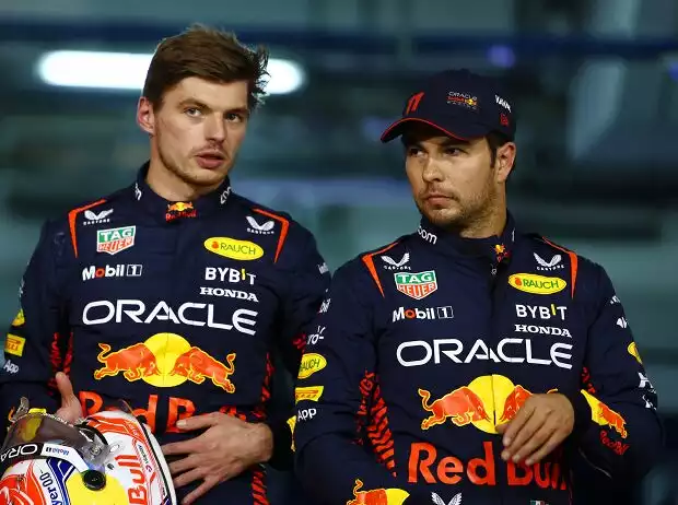 Max Verstappen, Sergio Perez, Mark Thompson Titel-Bild zur News: Max Verstappen, Sergio Perez, Mark Thompson