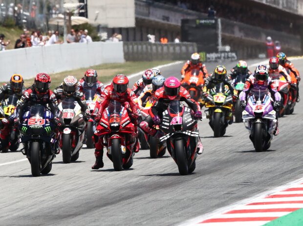 Titel-Bild zur News: MotoGP Start in Barcelona