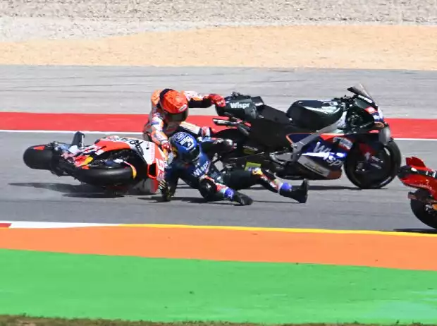 Titel-Bild zur News: Francesco Bagnaia, Marc Marquez, Miguel Oliveira
