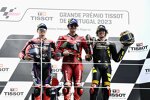 Maverick Vinales (Aprilia), Francesco Bagnaia (Ducati) und Marco Bezzecchi (VR46) 
