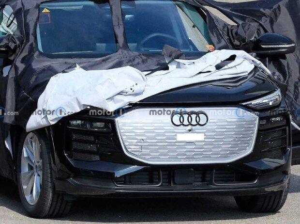 Audi Q6 e-tron mit weniger Tarnung erwischt Audi Q6 e-tron mit weniger Tarnung erwischt