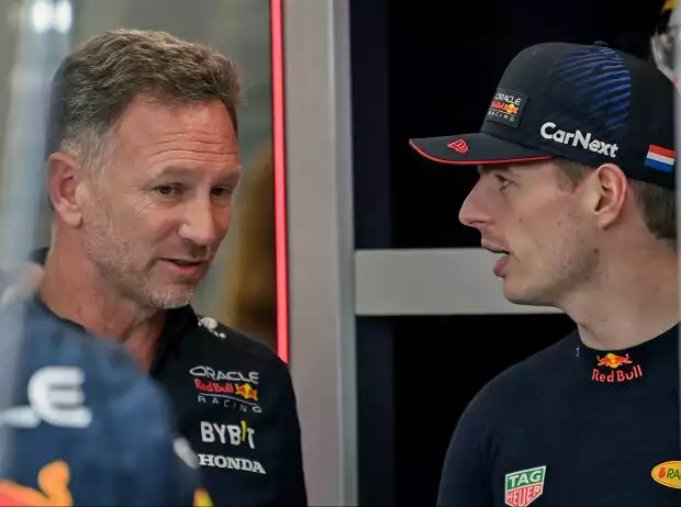 Titel-Bild zur News: Christian Horner, Max Verstappen