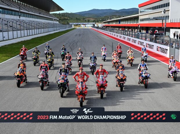 Die MotoGP-Fahrer beim Klassenfoto 2023 Die MotoGP-Fahrer beim Klassenfoto 2023