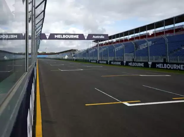 Titel-Bild zur News: Leerer Grid beim Formel-1-Rennen in Melbourne