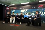 George Russell (Mercedes), Pierre Gasly (Alpine), Nyck de Vries (AlphaTauri), Nico Hülkenberg (Haas), Lance Stroll (Aston Martin) und Logan Sargeant (Williams) 