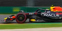 Sergio Perez im Red Bull RB19 im Freitagstraining in Australien 2023