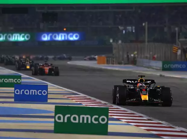 Titel-Bild zur News: Max Verstappen, Charles Leclerc, Sergio Perez