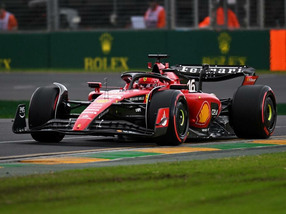 Charles Leclerc im Ferrari SF-23 beim Formel-1-Training 2023 in Australien