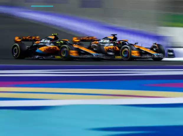 Titel-Bild zur News: Oscar Piastri und Lando Norris (McLaren MCL60) beim Formel-1-Rennen in Saudi-Arabien 2023