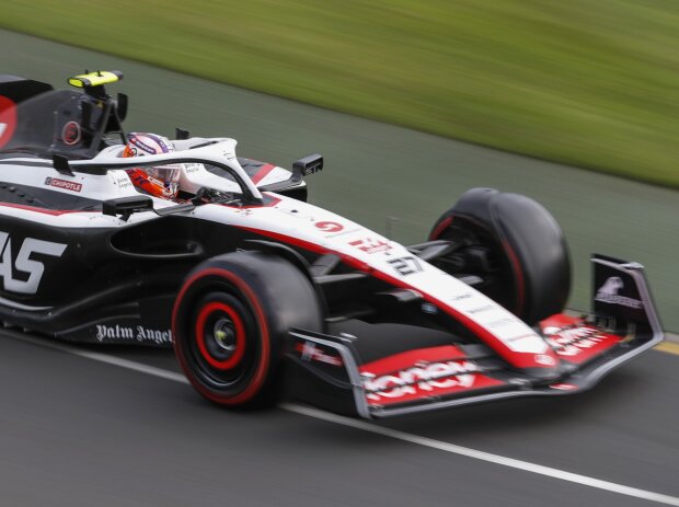 Nico Hülkenberg im Haas VF-23 beim Formel-1-Qualifying in Australien 2023 Nico Hülkenberg im Haas VF-23 beim Formel-1-Qualifying in Australien 2023
