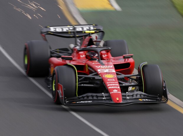 Titel-Bild zur News: Carlos Sainz (Ferrari SF-23) im Qualifying zum Formel-1-Rennen in Australien 2023