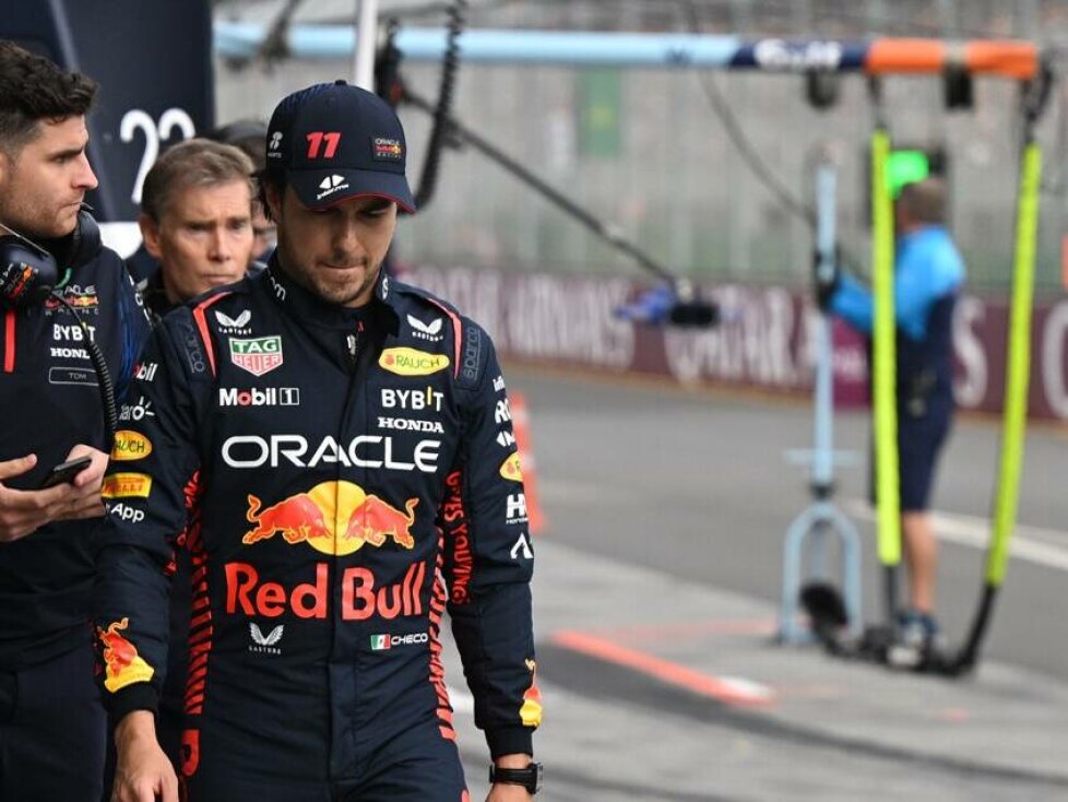 Sergio Perez (Red Bull) im Qualifying zum Formel-1-Rennen in Melbourne 2023