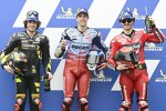 Marco Bezzecchi (VR46), Alex Marquez (Gresini) und Francesco Bagnaia (Ducati) 