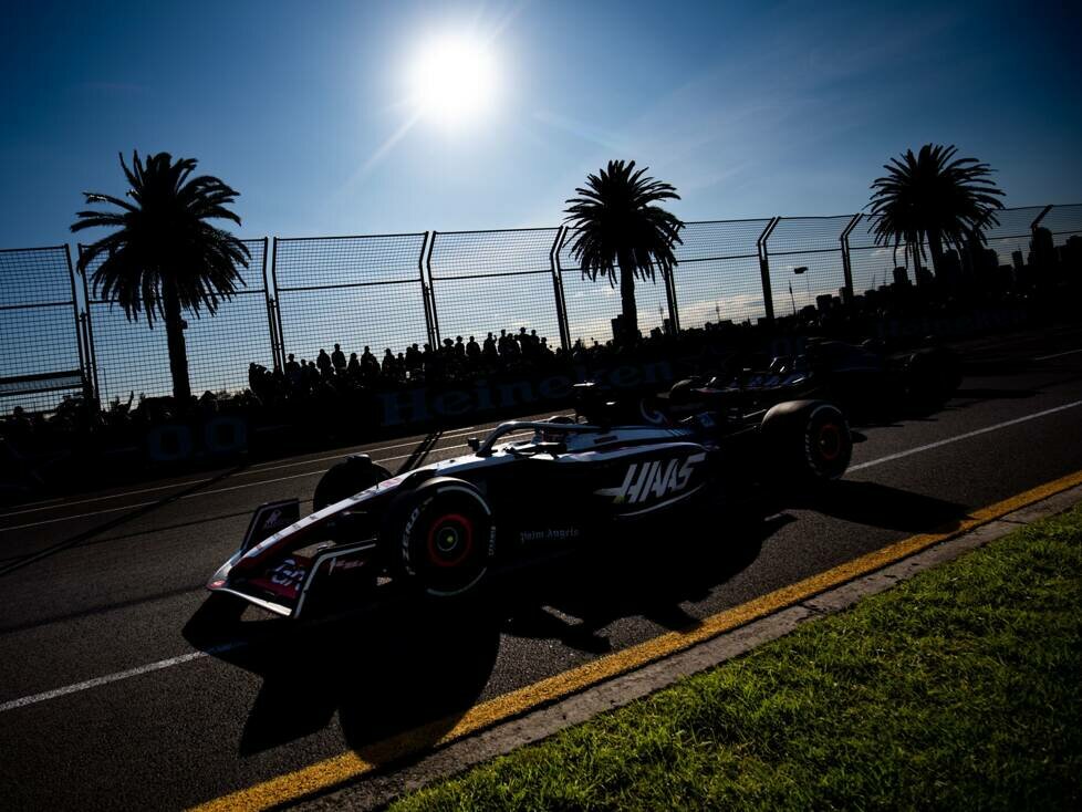 Kevin Magnussen im Haas VF-23 beim Formel-1-Rennen in Australien 2023