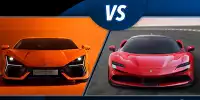 Bild zum Inhalt: Lamborghini Revuelto und Ferrari SF90 Stradale im Vergleich