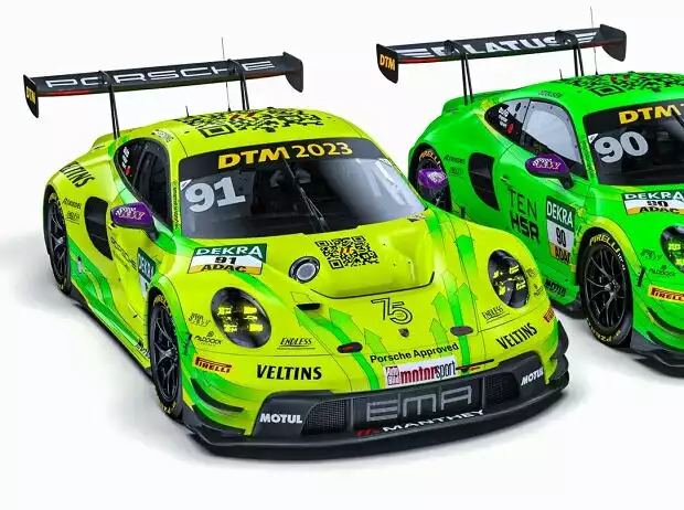 Porsche 911 GT3 R "Grello" und "Greeno" von Manthey EMA Titel-Bild zur News: Porsche 911 GT3 R "Grello" und "Greeno" von Manthey EMA