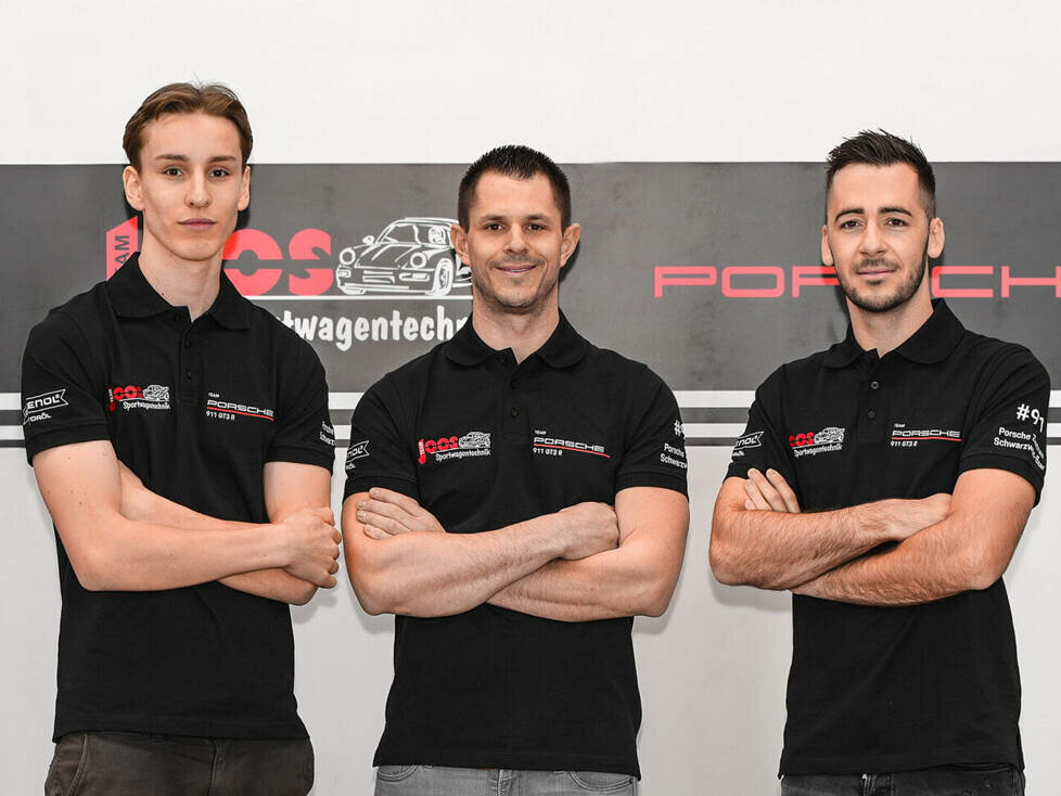 Finn Gehrsitz, Teamchef Michael Joos und Sven Müller