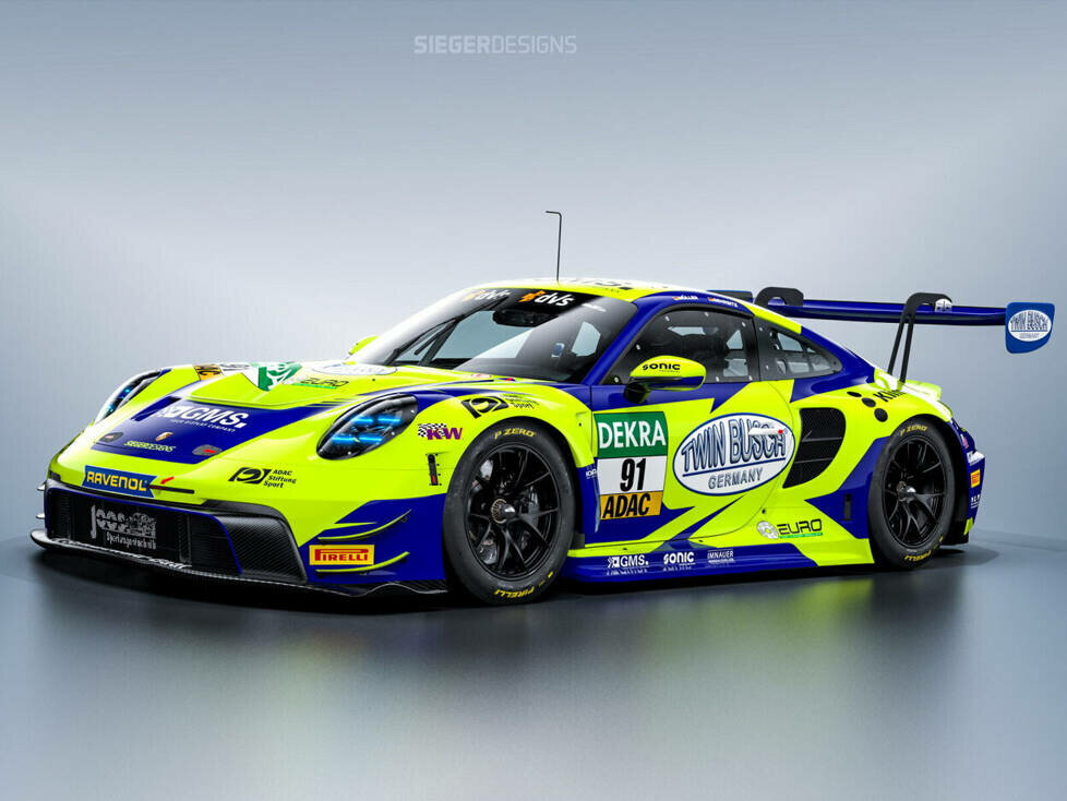 Porsche 911 GT3 R von Joos für das ADAC GT Masters 2023
