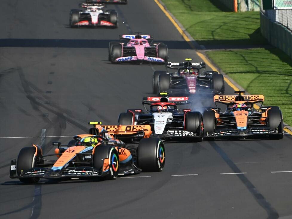Lando Norris, Yuki Tsunoda, Oscar Piastri