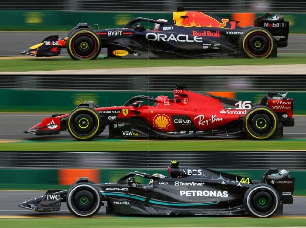 Titel-Bild zur News: Vergleich der Sitzposition der Formel-1-Fahrer 2023 in ihren Autos