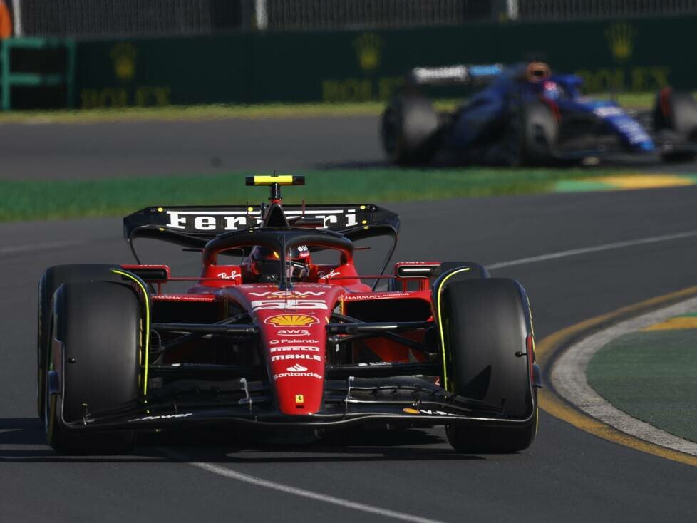 Carlos Sainz (Ferrari SF-23) im Qualifying zum Formel-1-Rennen in Australien 2023