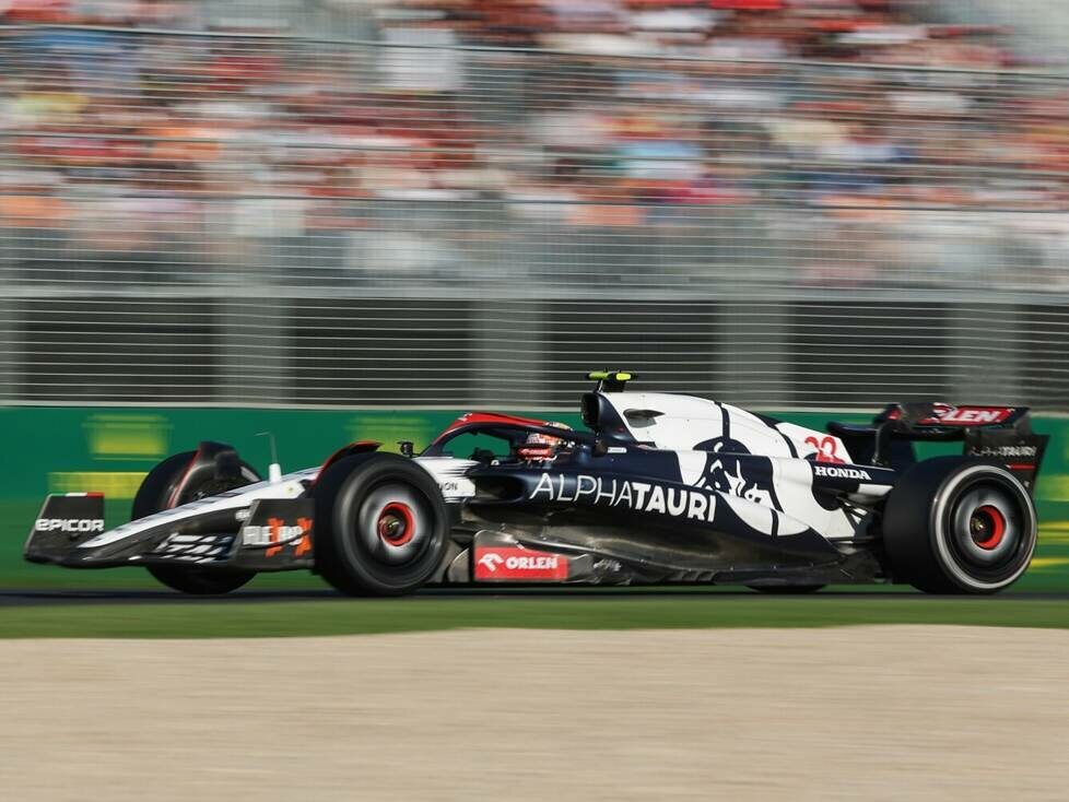 Yuki Tsunoda im AlphaTauri AT04 beim Formel-1-Rennen in Australien 2023