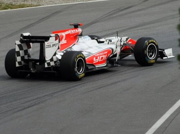Titel-Bild zur News: Narain Karthikeyan (HRT) beim Formel-1-Rennen in Kanada 2011