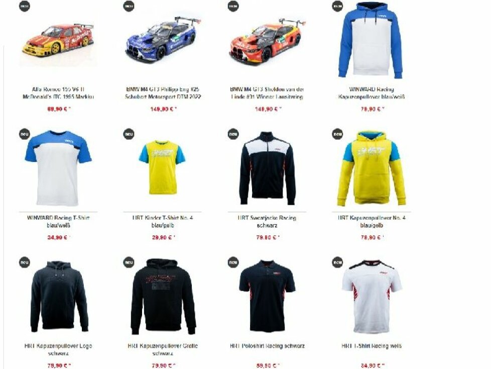 In unserem DTM-Fanshop ist für jeden etwas dabei