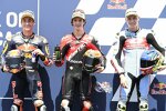 Pedro Acosta ( Ajo), Celestino Vietti (Fantic) und Filip Salac (Gresini) 