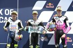 Ayumu Sasaki (Intact GP), Jaume Masia (Leopard) und Ivan Ortola (MTA Racing) 