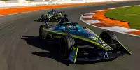 Nico Müller und Robin Frijns (Abt-Cupra) beim Formel-E-Test in Valencia 2023