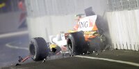 Nelson Piquets Unfall beim Großen Preis von Singapur 2008