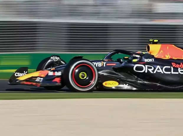 Sergio Perez im Red Bull RB19 beim Grand Prix von Australien 2023 Titel-Bild zur News: Sergio Perez im Red Bull RB19 beim Grand Prix von Australien 2023
