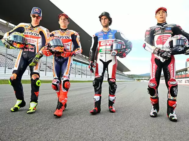 Joan Mir, Marc Marquez, Alex Rins, Takaaki Nakagami Titel-Bild zur News: Joan Mir, Marc Marquez, Alex Rins, Takaaki Nakagami