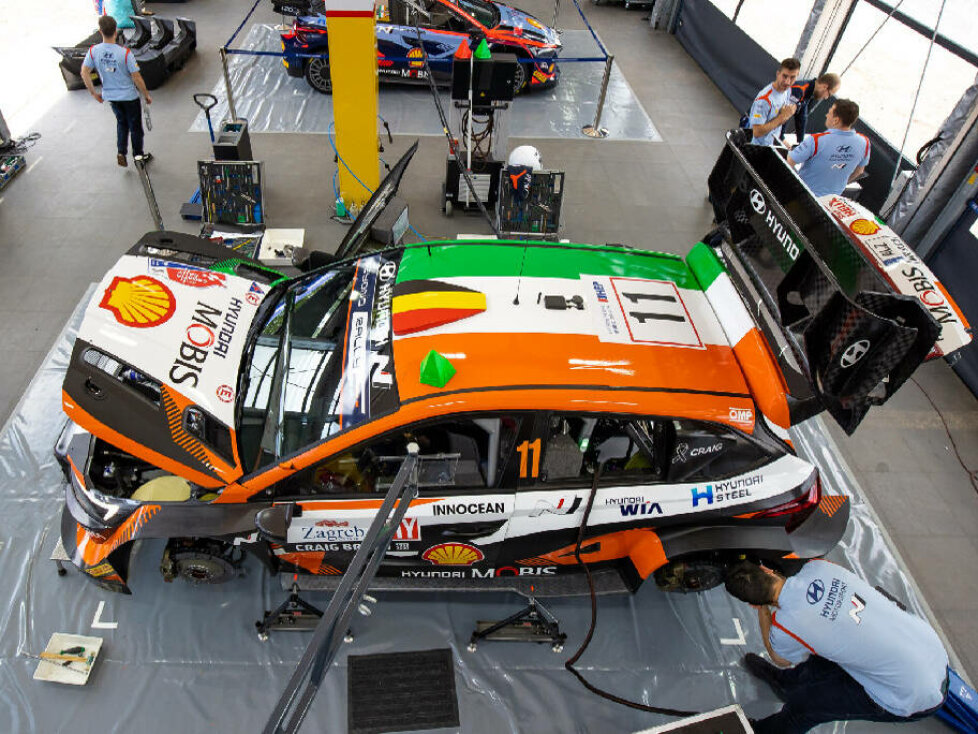 Sonderlackierung von Hyundai für die Rallye Kroatien