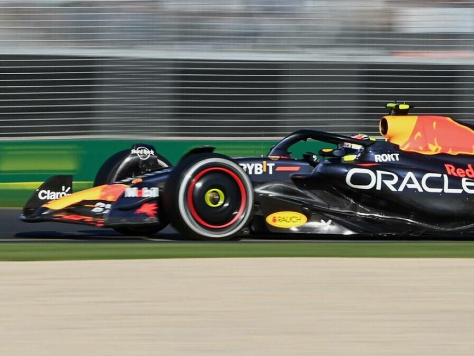 Sergio Perez im Red Bull RB19 beim Grand Prix von Australien 2023