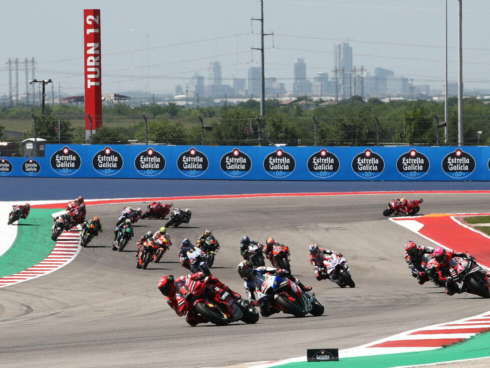 MotoGP-Action auf dem Circuit of  The Americas in Austin