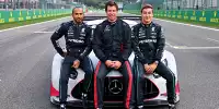 Lewis Hamilton, Toto Wolff, George Russell