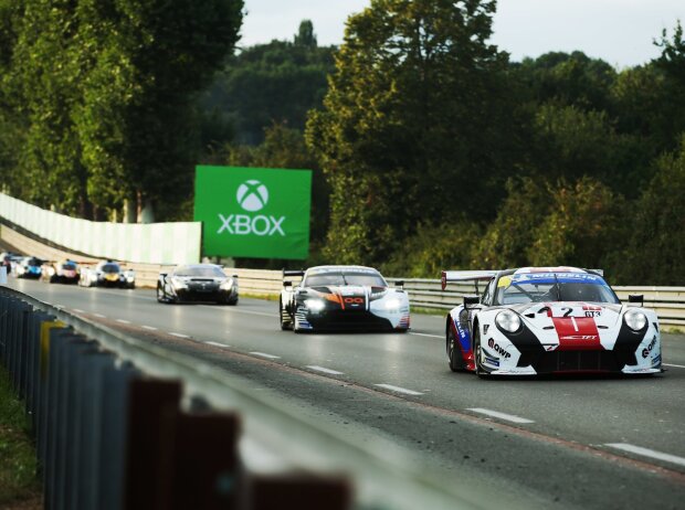 Titel-Bild zur News: GT3-Fahrzeuge auf dem Circuit de la Sarthe: Bislang schon im Le-Mans-Cup Realität