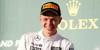 Kevin Magnussen auf dem Formel-1-Podium 2014 in Melbourne