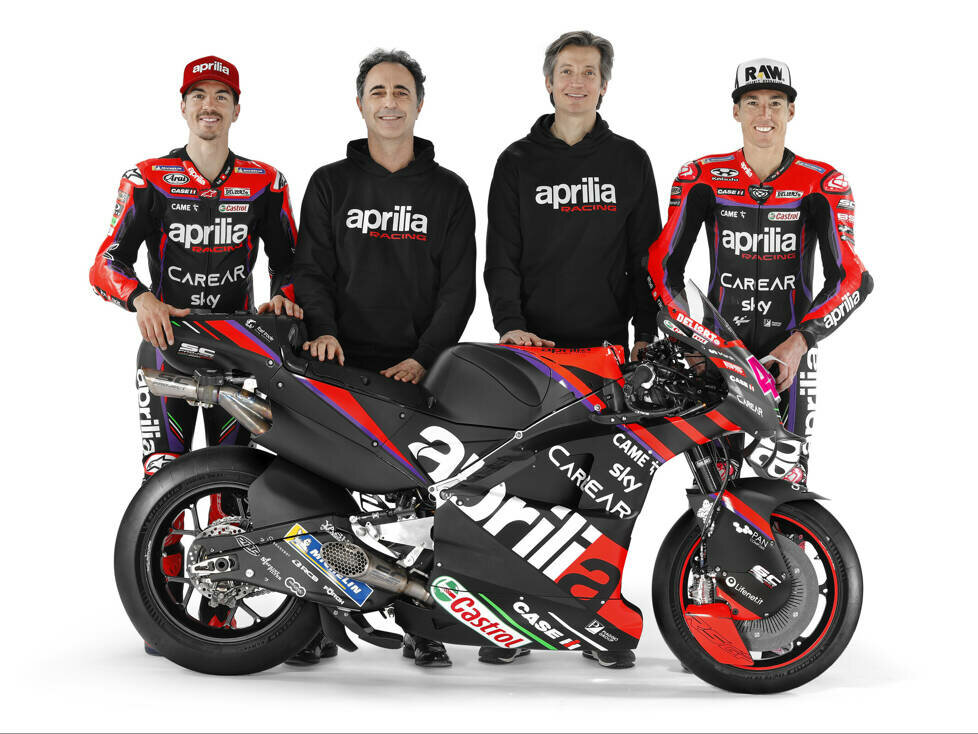 Maverick Vinales, Romano Albesiano, Massimo Rivola, Aleix Espargaro