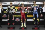 Jonathan Rea, Alvaro Bautista und Toprak Razgatlioglu 