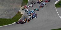 Start zum IndyCar-Rennen im Barber Motorsports Park in Birmingham 2022: Rinus VeeKay (Carpenter-Chevrolet) führt
