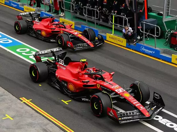 Carlos Sainz, Charles Leclerc Titel-Bild zur News: Carlos Sainz, Charles Leclerc