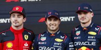 Bild zum Inhalt: F1-Sprint Baku: Perez siegt, Verstappen sauer auf Russell!