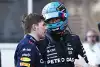 Bild zum Inhalt: "Schwachkopf": Verstappen stellt Russell nach Baku-Sprint zur Rede!