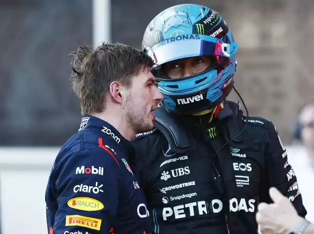 George Russell, Max Verstappen Titel-Bild zur News: George Russell, Max Verstappen